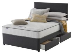 Silentnight Middleton Charcoal Memory 4 Drw Divan - Double